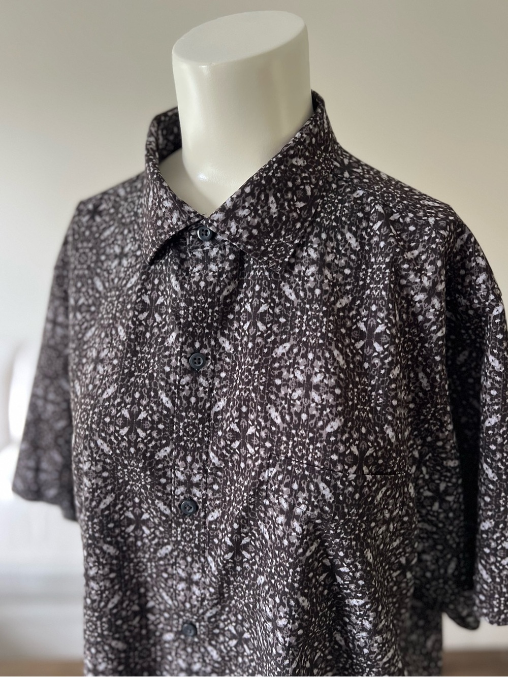 Men’s Tommy Bahama Micro-Print Short-Sleeve Button-Up Shirt